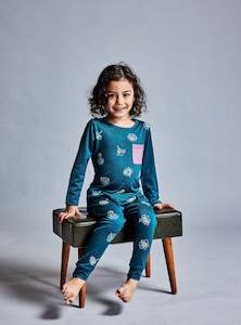 Girls: MARLOW PJ SET - Jade Wildflower