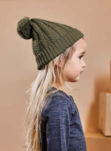 Thick As Thieves Beanie, Pesto 1-2 years