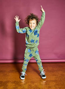 Outlet 1: Beatnik Sweatshirt, Sage Stars
