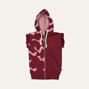 Girls Sale: Dakota Zip Vest, Merlot Graffiti