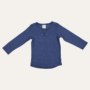 Baby Sale: Wyatt Longsleeve Top, Denim, 0-3 months