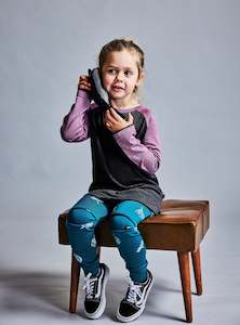 Lfoh Winter 25 Girls Pre Order: SLASHER LEGGINGS - Jade Wildflower