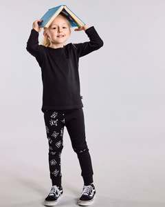 Lfoh Winter 25 Baby: Wyatt Long Sleeve Top - 100% Merino Wool, Black