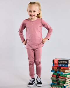 Lfoh Winter 25 Baby: Wyatt Long Sleeve Top - 100% Merino Wool, Rose
