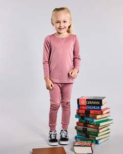 Lfoh Winter 25 Baby: Slasher Leggings - 100% Merino Wool, Rose