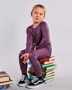 Lfoh Winter 25 Baby: Slasher Leggings - 100% Merino Wool, Plum