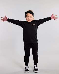 Lfoh Winter 25 Baby: Kenzie Frill Legging - 100% Merino Wool, Black
