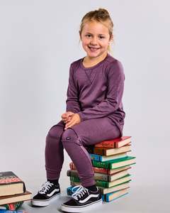 Lfoh Winter 25 Baby: Wyatt Long Sleeve Top - 100% Merino Wool, Plum
