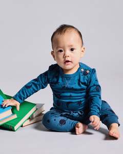 Lfoh Winter 25 Baby: Wyatt Long Sleeve Top - 100% Merino Wool, Orion Galaxy