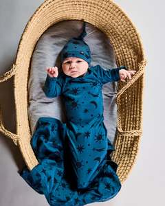 Newcomer Baby Gown - 100% Merino Wool - Orion Galaxy