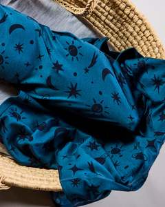 Lfoh Winter 25 Baby: Swaddle Blanket - 100% Merino Wool - Orion Galaxy