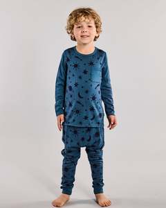 Lfoh Winter 25 Boys: Marlow PJ Set - 100% Merino Wool - Orion Galaxy