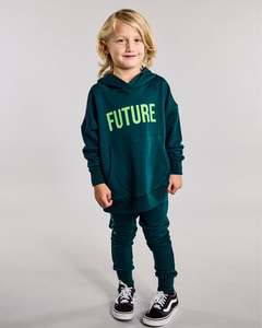 Lfoh Winter 25 Boys: Jagger Hoodie - 100% Merino Wool - Pine