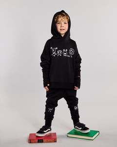 Lfoh Winter 25 Boys: Jagger Hoodie - 100% Merino Wool - Black