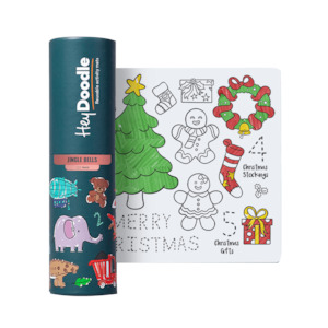 Travel: Hey Doodle Reusable Marker Mini Playmat - Jingle Bells