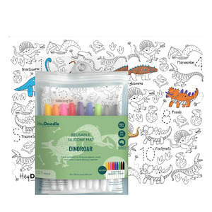Travel: Hey Doodle Reusable Marker Playmat - Dino Roar