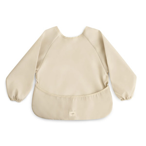 Mushie: Mushie Long Sleeve Bib - Fog