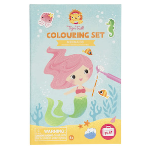 Little Mermaid: Tiger Tribe Colouring Set - Mermaids