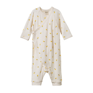 Nature Baby: Nature Baby Kimono Stretch & Grow Pointelle - Lemon