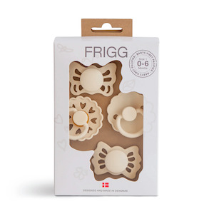 Frigg: Frigg Baby's First Pacifier Floral Heart - Cream