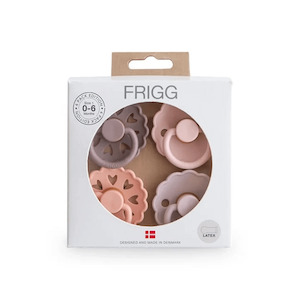 Frigg: Frigg 4 Pack Pacifier - Round Latex - Sunset Bliss