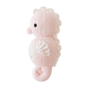 Baby Toys: Cuddle + Kind Mini - Baby seahorse - Powder Pink