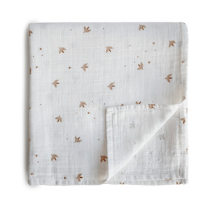 Home: Mushie Swaddle - Sparrows
