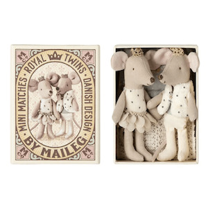 Maileg Royal Twin Mice In Matchbox 2025