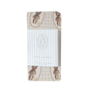 Pop Ya Tot Fitted Cot Sheet - Ted & Duck