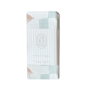 Baby Bedding: Pop Ya Tot Fitted Cot Sheet - Goosey Gander