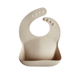 Mushie Silicone Bib - Shifting Sand