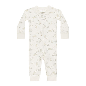 Quincy Mae Zip Longsleeve Sleeper - Bunnies