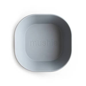 Mushie Set of 2 Square Dinner Bowls - Cloud