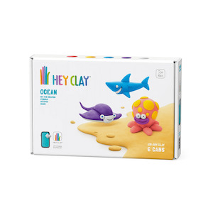 Hey Clay Ocean Medium Pack - Shark, Octopus, Stingray
