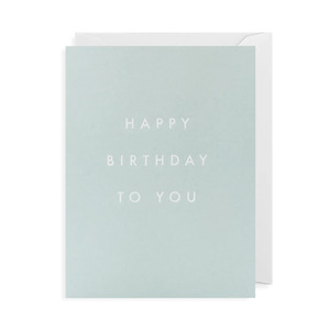 Greeting Cards Gift Wrap: Lagom Design Happy Birthday To You Gift Card