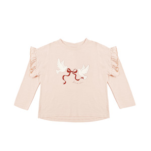 Tops 1: Rylee + Cru Ruffle Long Sleeve Tee - Peace