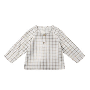 Quincy Mae Zion Shirt - Blue Plaid