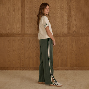 Bottoms: Rylee + Cru Womens Track Pant - Green