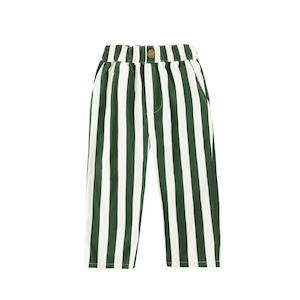 Rylee + Cru Baggy Pant - Green Stripe