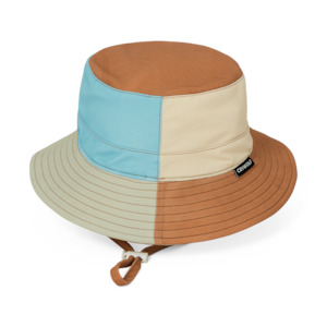 Crywolf Swim Bucket Hat - Ocean Colourblock
