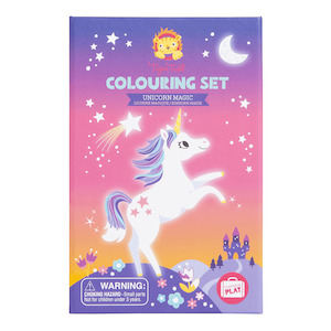 Holiday Fun: Tiger Tribe Colouring Set - Unicorn Magic