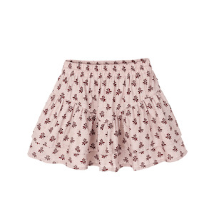 Pre Orders: Rylee + Cru Tiered Mini Skirt - Blush Fleur