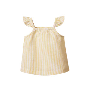 Nature Baby Petal Top - Golden Stripe