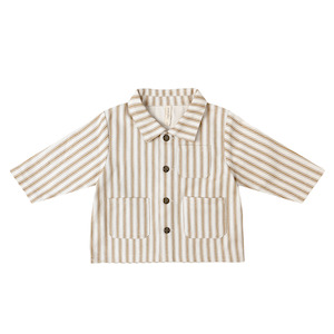 Winter Warmers: Quincy Mae Utility Jacket - Gold Pinstripe
