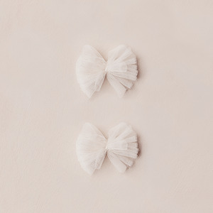 The Fairy Lover: NoraLee Flutter Tulle Clips - Ivory