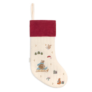 Avery Row Christmas Stocking - Bear Cub