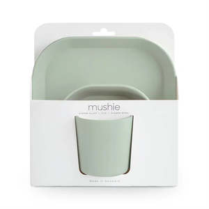 Mushie Dinnerware Set - Sage