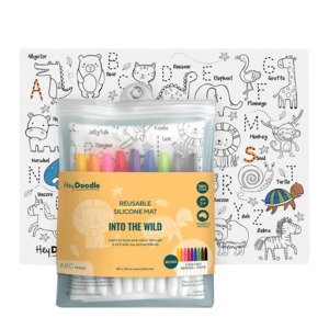 Hey Doodle Reusable Marker Playmat - Into The Wild
