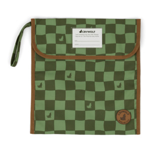 Crywolf Book Bag - Green Check