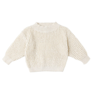 Quincy Mae Chunky Knit Sweater - Natural